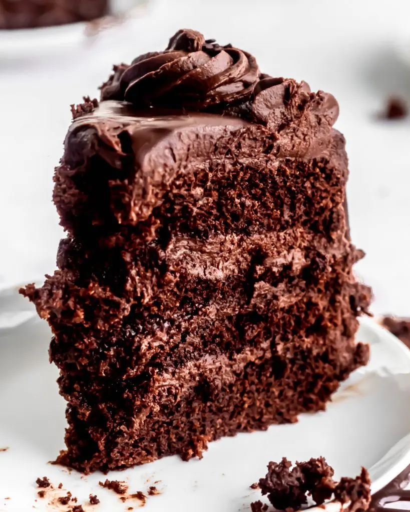 slice of death by chocolate cake