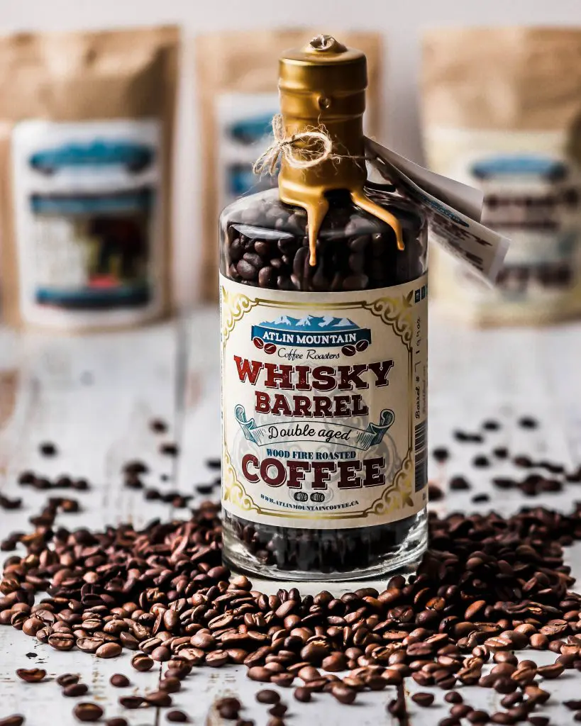 atlin mountain coffee roasters - whisky barrel coffee