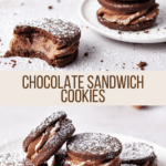 Chocolate Sandwich Cookies with Whipped Ganache