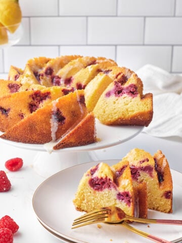 lemon raspberry bundt cake