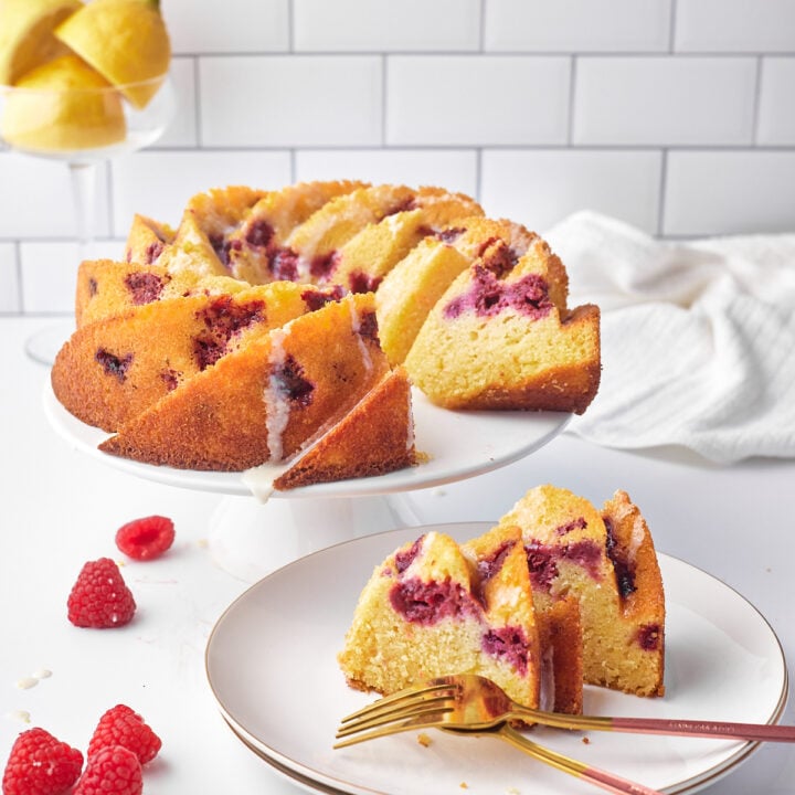 lemon raspberry bundt cake