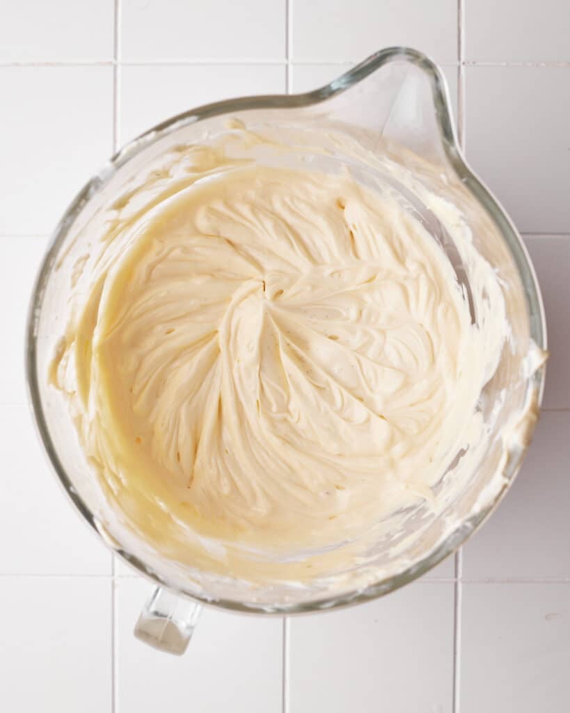 smooth, creamy cheesecake batter.