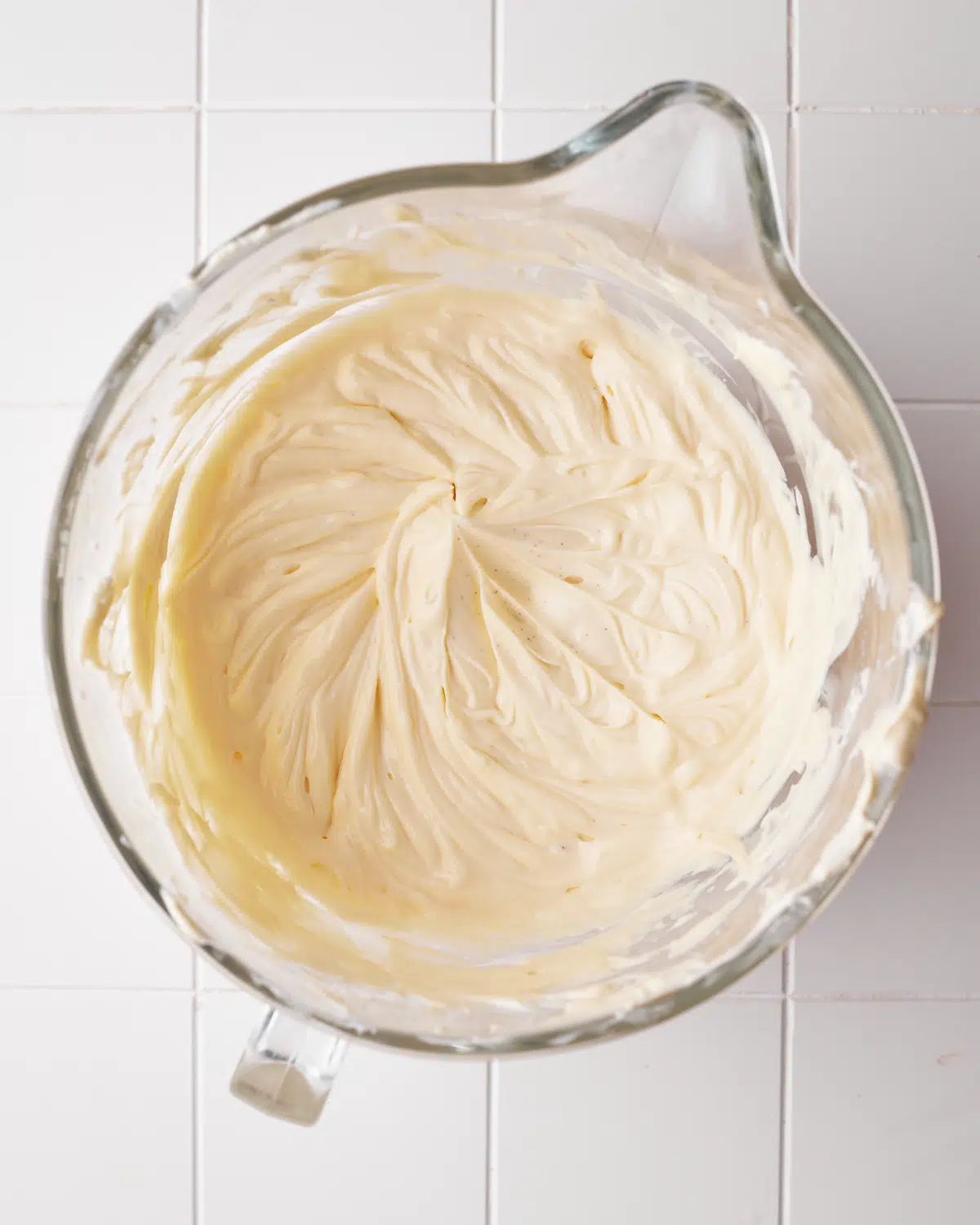 smooth, creamy cheesecake batter.