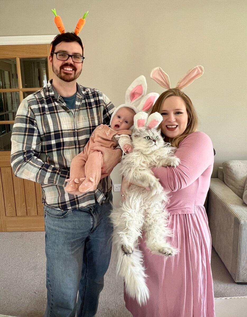 Juliane Grasekamp and her family.