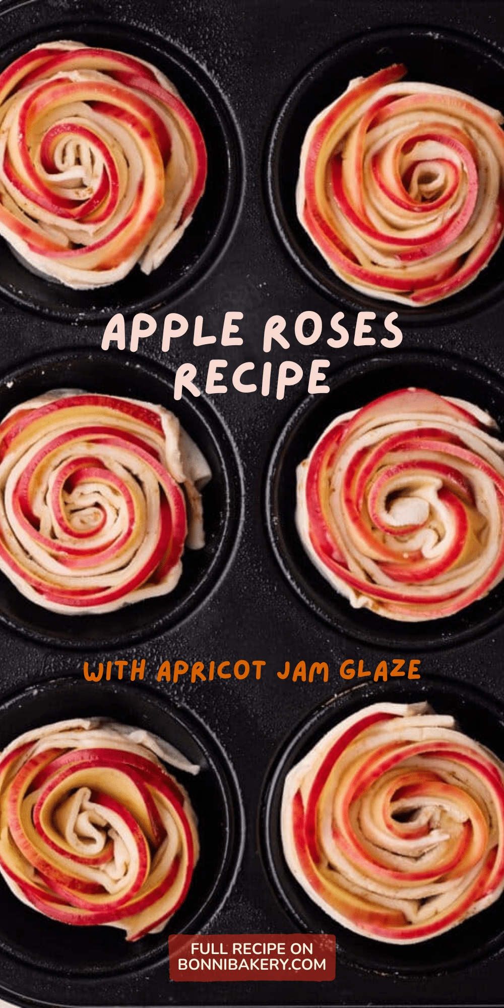 Apple Roses Baked with Puff Pastry